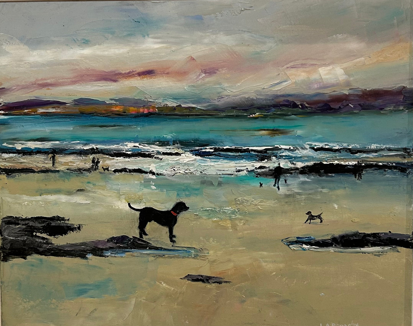 Evening Walk, Rhosneigr by Judith Donaghy