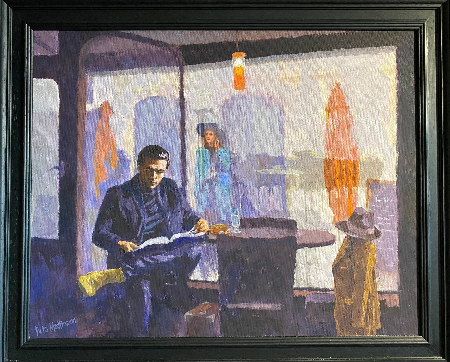 Coffee at The Wal, Caernarfon by Peter Mattinson
