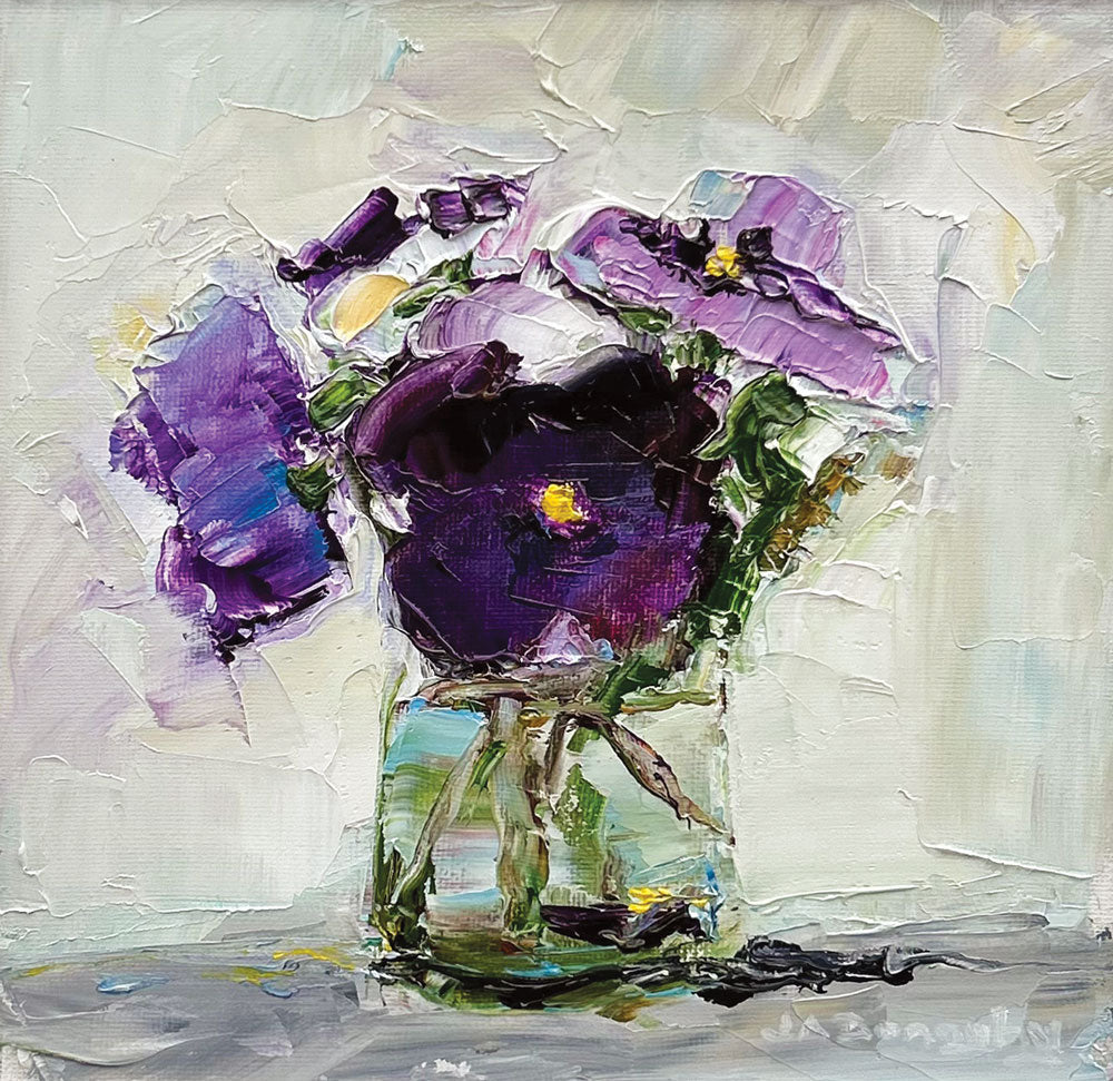 Sue's Pansies by Judith Donaghy