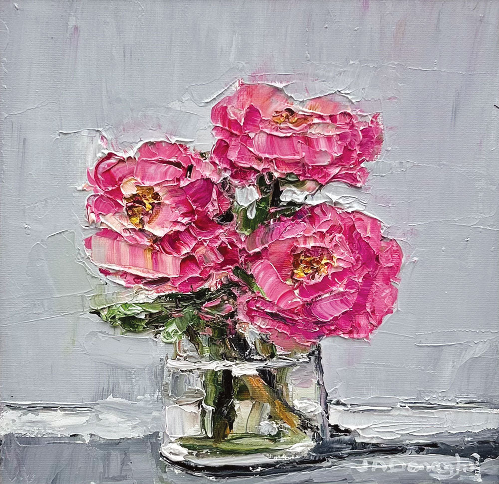 Pink Roses by Judith Donaghy