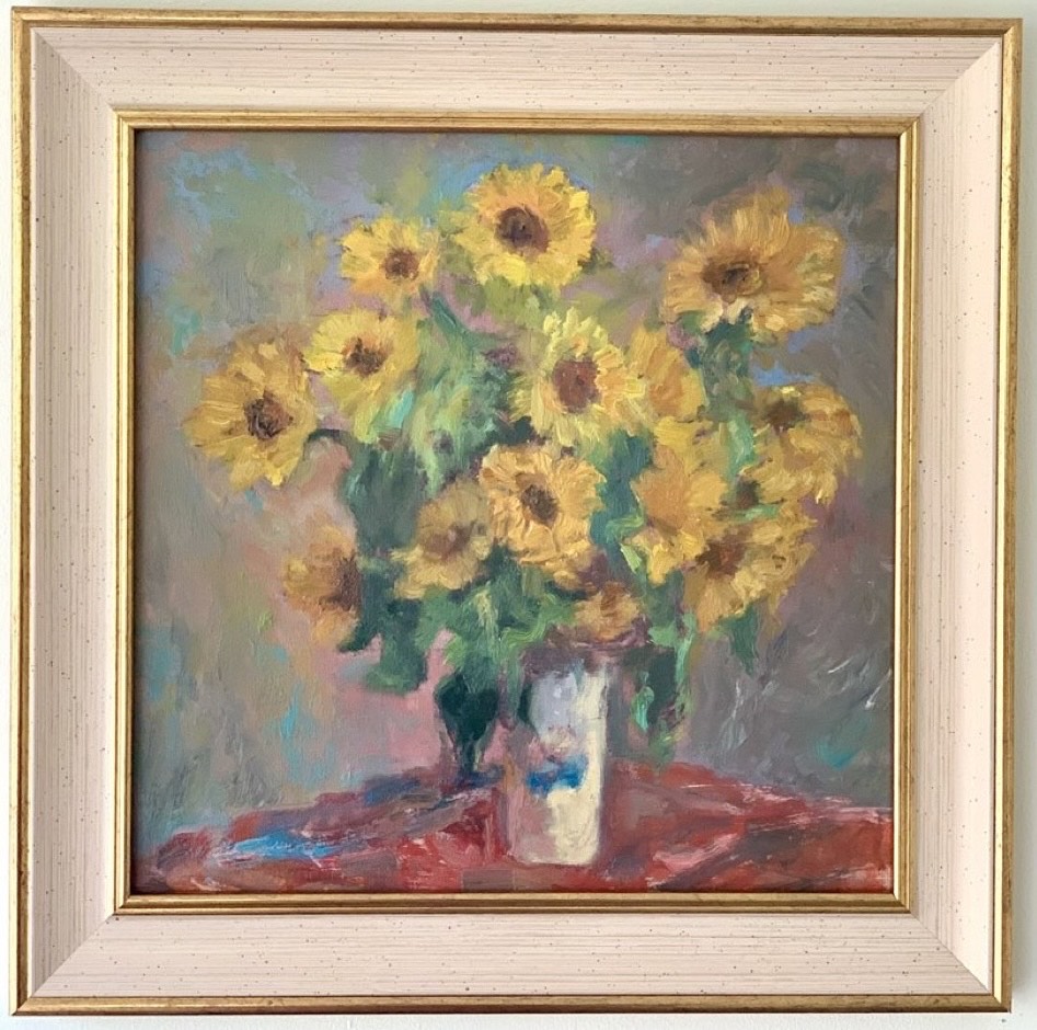 Sunflower Bouquet (after Monet) by Lloyd Novelle Jones