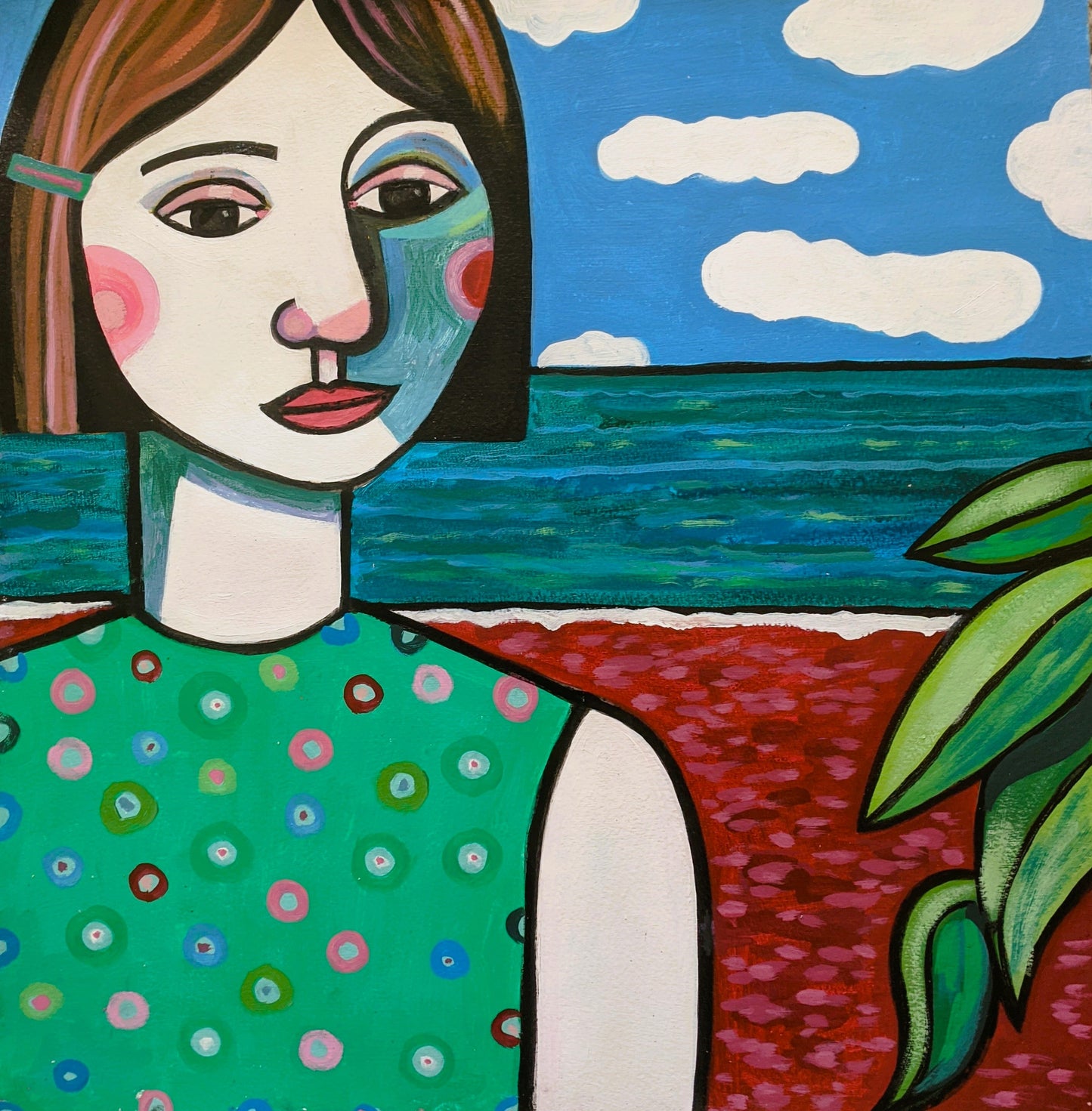 Girl on the Beach by Alison Ross