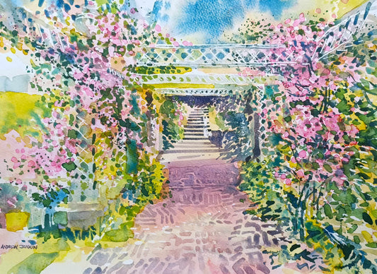 Bodnant Garden Rose Trellis by Andrew Jenkin