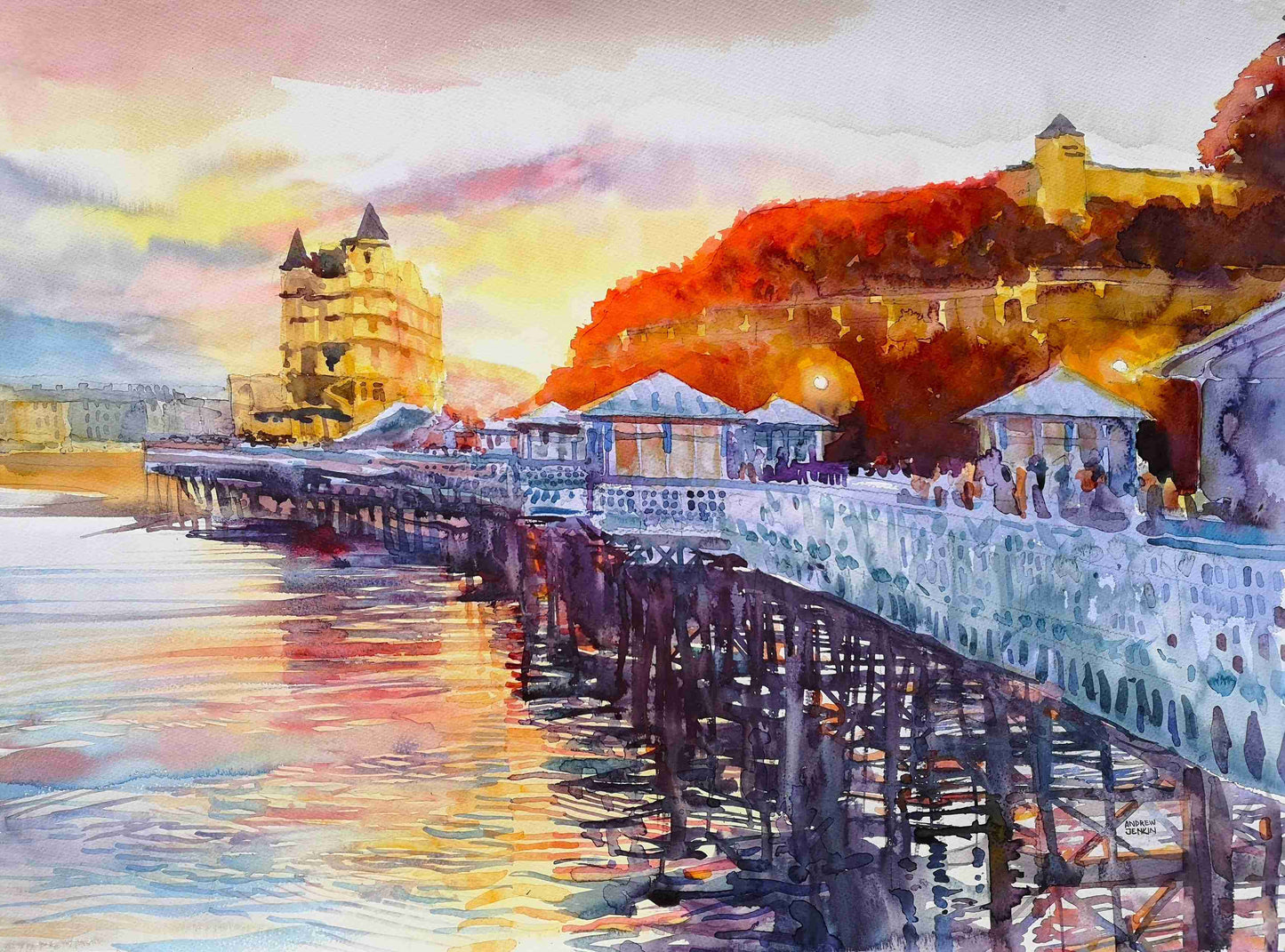 Llandudno Pier Sunset by Andrew Jenkin