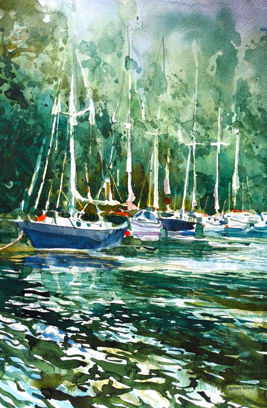 Summer Boats by Andrew Jenkin
